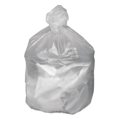 Image of Good 'n Tuff® 1507825 Waste Can Liners, 33 gal, 9 mic, 33" x 39", Natural, 25 Bags/Roll, 20 Rolls/Carton