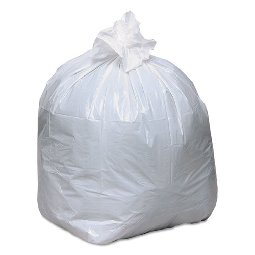 Image of Earthsense® Commercial 1507072 Linear-Low-Density Recycled Tall Kitchen Bags, Open-Face, 13 gal, 24" x 33", White, 15 Bags/Roll, 10 Rolls/Box