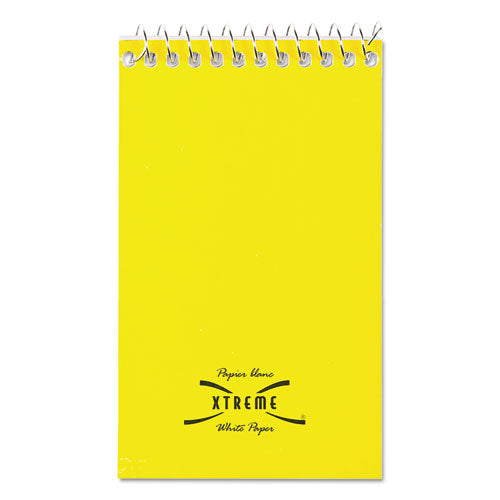 Image of National® 31120 Paper Blanc Xtreme White Wirebound Memo Pads, Randomly Assorted Cover Colors, Narrow Rule, (60) White 3 x 5 Sheets