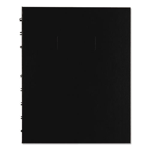 Image of Blueline® A44C.81 NotePro Quad Notebook, Data/Lab-Record Format with Narrow and Quadrille Rule Sections, Black Cover, (96) 9.25 x 7.25 Sheets