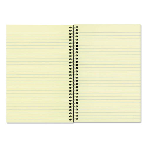 Image of National® 33004 Single-Subject Wirebound Notebooks, Narrow Rule, Brown Board Cover, (80) 8.25 x 6.88 Eye-Ease Green Sheets