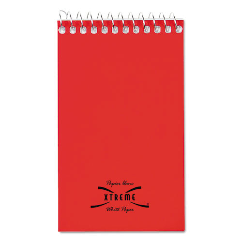 Image of National® 31120 Paper Blanc Xtreme White Wirebound Memo Pads, Randomly Assorted Cover Colors, Narrow Rule, (60) White 3 x 5 Sheets