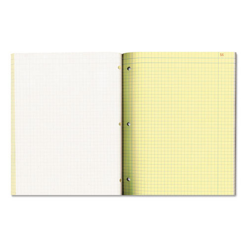 Image of National® 43649 Duplicate Laboratory Notebooks, Two-Part Carbonless, Quadrille Rule (4 sq/in), Brown Cover, (200) 11 x 9.25 Sheets