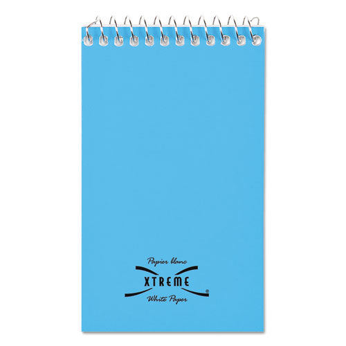 Image of National® 31120 Paper Blanc Xtreme White Wirebound Memo Pads, Randomly Assorted Cover Colors, Narrow Rule, (60) White 3 x 5 Sheets