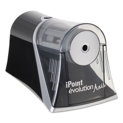 Image of Westcott® 15510 Ipoint Evolution Axis Pencil Sharpener, Ac-Powered, 4.25 X 7 X 4.75, Black/silver