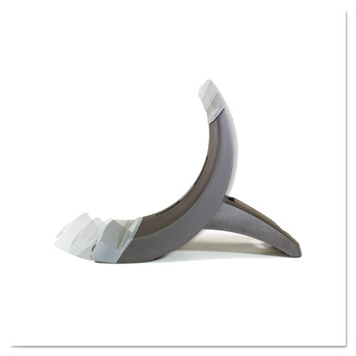 Image of 3M LX550 Vertical Notebook Computer Riser With Cable Management, 9" X 12" X 6.5" To 9.5", Black/charcoal Gray, Supports 20 Lbs