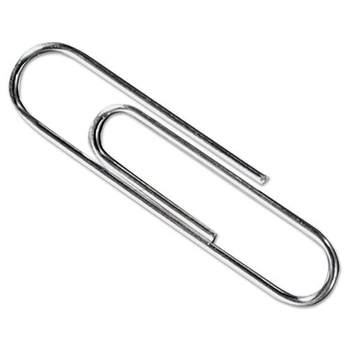 Image of ACCO A7072320G Paper Clips, #3, Smooth, Silver, 100 Clips/Box, 10 Boxes/Pack