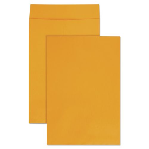 Image of Quality Park QUA42353 Jumbo Size Kraft Envelope, Cheese Blade Flap, Fold-Over Closure, 12.5 x 18.5, Brown Kraft, 25/Pack