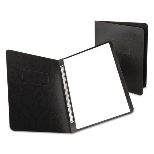 Image of Oxford Heavyweight Pressguard And Pressboard Report Cover W/ Reinforced Side Hinge, 2-Prong Metal Fastener, 3" Cap, 8.5 X 11, Black