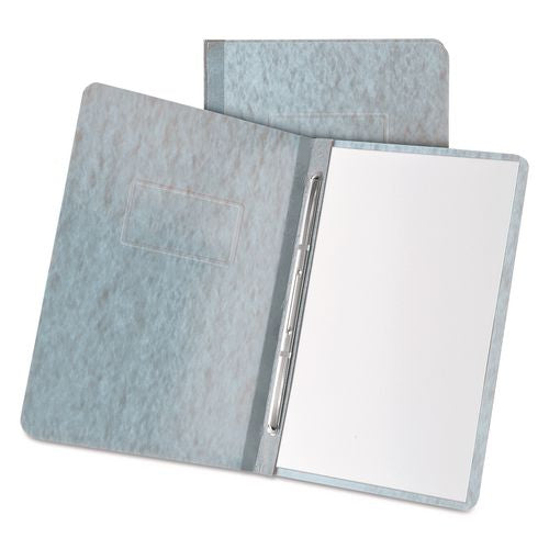 Image of Oxford Heavyweight Pressguard And Pressboard Report Cover W/ Reinforced Side-Hinge, 2-Prong Metal Fastener, 3" Cap, 8.5 X 11, Gray