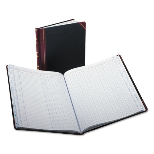 Image of Boorum & Pease® 1602 1/2-150-12 Extra-Durable Bound Book, Double-Page 12-Column Accounting, Black/maroon/gold Cover, 11.94 X 9.78 Sheets, 150 Sheets/book