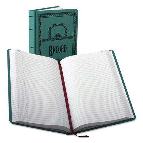 Image of Boorum & Pease® 66-500-R Account Record Book, Record-Style Rule, Blue Cover, 11.75 X 7.25 Sheets, 500 Sheets/book