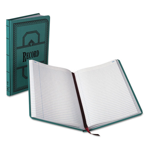 Image of Boorum & Pease® 66-300-R Account Record Book, Record-Style Rule, Blue Cover, 11.75 X 7.25 Sheets, 300 Sheets/book