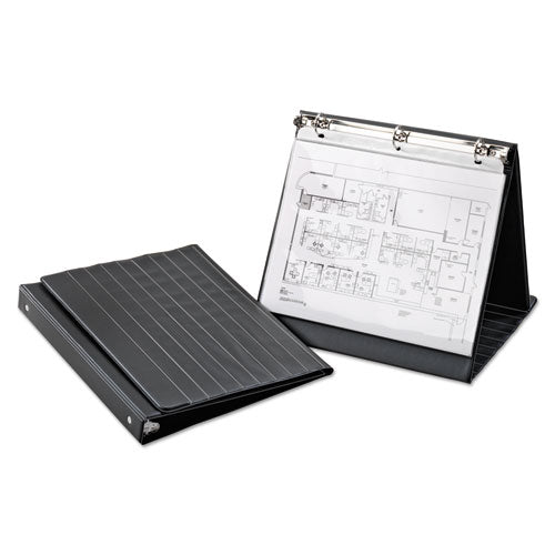 Image of Cardinal® 09260V3 Easel Round Ring Binder, 3 Rings, 1" Capacity, 11 X 8.5, Black