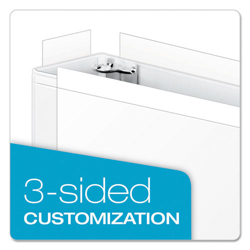 Image of Cardinal® 22122V4 Clearvue Slant-D Ring Binder, 3 Rings, 1.5" Capacity, 11 X 17, White