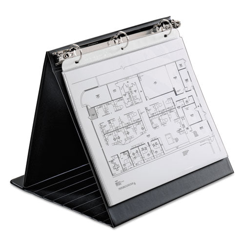 Image of Cardinal® 09260V3 Easel Round Ring Binder, 3 Rings, 1" Capacity, 11 X 8.5, Black