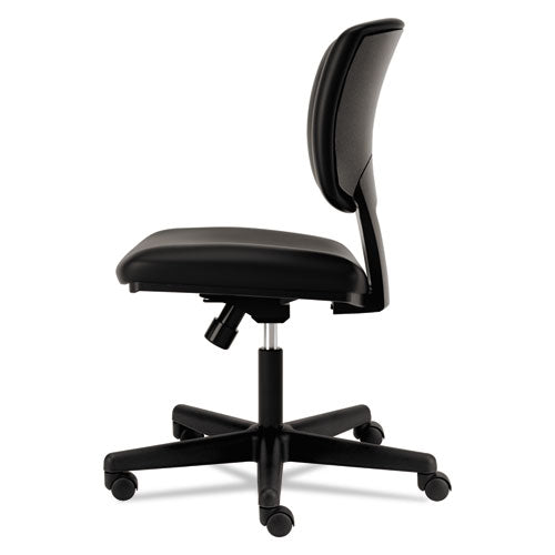 Image of HONÂ® Volt Series Leather Task Chair, Supports Up To 250 Lb, 18" To 22.25" Seat Height, Black