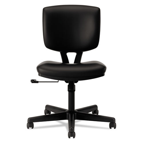 Image of HONÂ® Volt Series Leather Task Chair, Supports Up To 250 Lb, 18" To 22.25" Seat Height, Black
