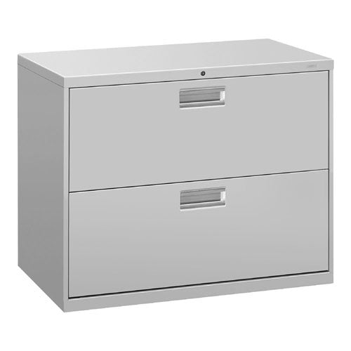 Image of HON® H682.L.Q Brigade 600 Series Lateral File, 2 Legal/letter-Size File Drawers, Light Gray, 36" X 18" X 28"