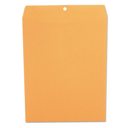 Image of Universal® UNV44907 Kraft Clasp Envelope, 32 lb Bond Weight Kraft, #97, Square Flap, Clasp/Gummed Closure, 10 x 13, Brown Kraft, 100/Box