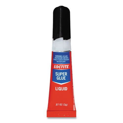 Image of Loctite® 1363131 Super Glue Liquid Tubes, 0.07 Oz, Dries Clear, 2/pack