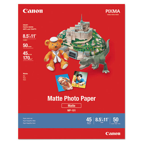Image of Canon® 7981A004 Photo Paper Plus, 8.5 Mil, 8.5 X 11, Matte White, 50/pack