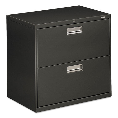 Image of HON® H672.L.S Brigade 600 Series Lateral File, 2 Legal/letter-Size File Drawers, Charcoal, 30" X 18" X 28"