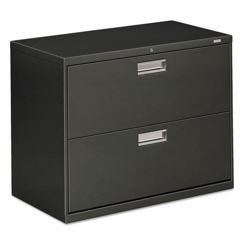 Image of HON® H682.L.S Brigade 600 Series Lateral File, 2 Legal/letter-Size File Drawers, Charcoal, 36" X 18" X 28"