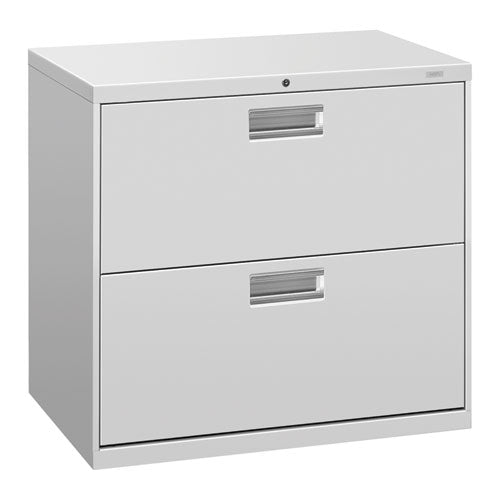 Image of HON® H672.L.Q Brigade 600 Series Lateral File, 2 Legal/letter-Size File Drawers, Light Gray, 30" X 18" X 28"