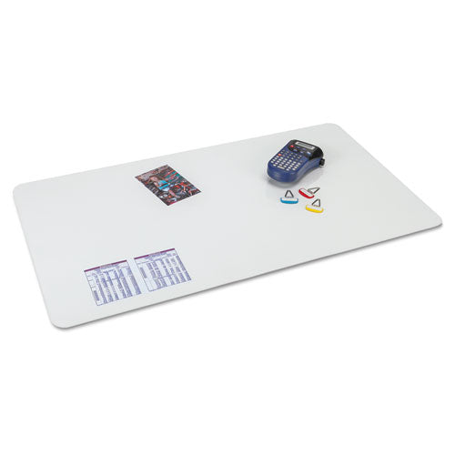 Image of Artistic® 60-7-0MS KrystalView Desk Pad with Antimicrobial Protection, Glossy Finish, 22" x 17", Clear