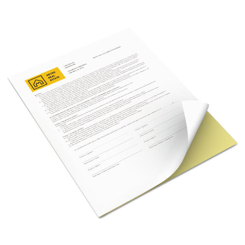 Image of xerox 3R12850 Vitality Multipurpose Carbonless 2-Part Paper, 8.5 x 11, Canary/White, 5,000/Carton