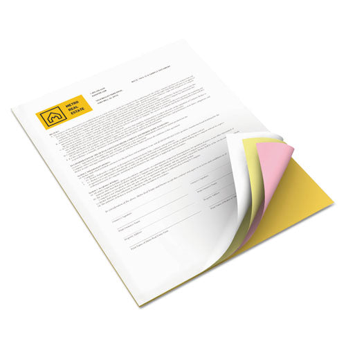 Image of xerox 3R12430 Revolution Carbonless 4-Part Paper, 8.5 x 11, White/Canary/Pink/Goldenrod, 5,000/Carton