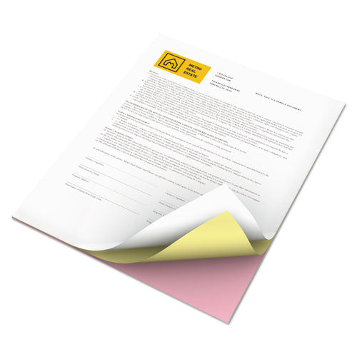 Image of xerox 3R12426 Revolution Carbonless 3-Part Paper, 8.5 x 11, Canary/Pink/White, 2,505/Carton