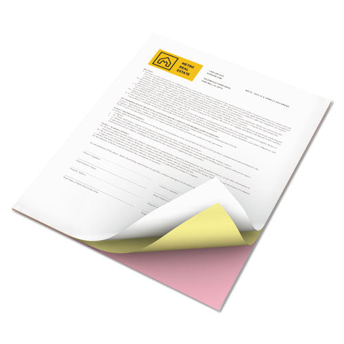 Image of xerox 3R12424 Revolution Carbonless 3-Part Paper, 8.5 x 11, Pink/Canary/White, 5,010/Carton