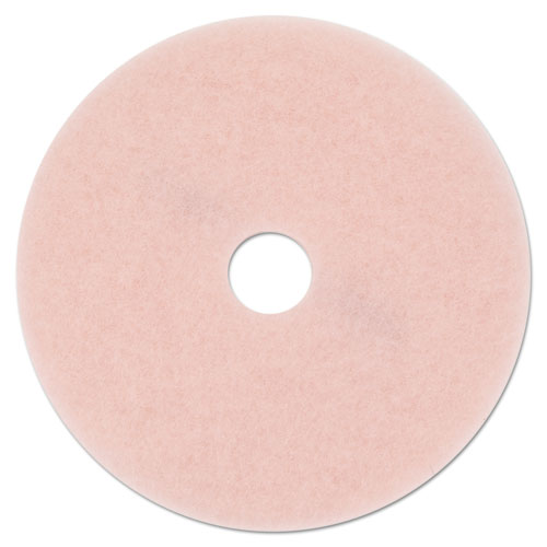 Image of 3M 3600-27 Ultra High-Speed Eraser Floor Burnishing Pad 3600, 27" Diameter, Pink, 5/carton