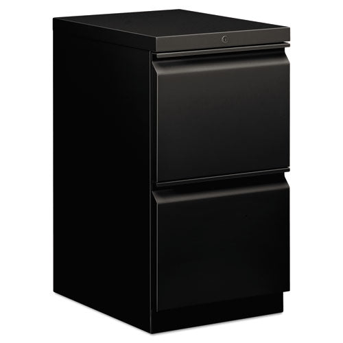 Image of HON® H33820R.L.P Brigade Mobile Pedestal, Left Or Right, 2 Letter-Size File Drawers, Black, 15" X 19.88" X 28"