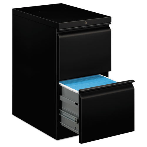 Image of HON® H33823R.L.P Brigade Mobile Pedestal, Left Or Right, 2 Letter-Size File Drawers, Black, 15" X 22.88" X 28"