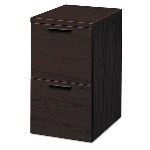 Image of HON® H105104.NN 10500 Series Mobile Pedestal File, Left Or Right, 2 Legal/letter-Size File Drawers, Mahogany, 15.75" X 22.75" X 28"