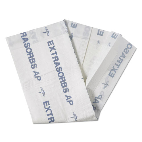Image of Medline EXTSRB3036AZ Extrasorbs Air-Permeable Disposable DryPads, 30 x 36, White, 5 Pads/Pack