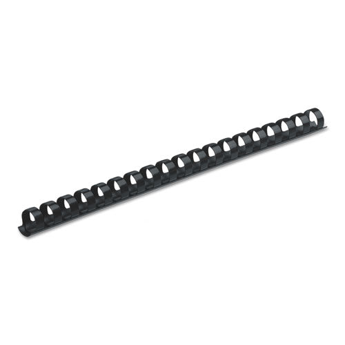 Image of Fellowes® 52501 Plastic Comb Bindings for 11 x 8.5 Documents, 19 Rings, 0.5" (90-Sheet) Capacity, Navy Blue, 100/Pack
