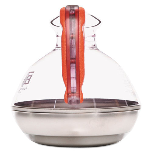 Image of BUNN® 06101.0101 Easy Pour Decanter, 64 oz, Orange Handle
