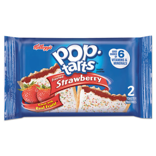 Image of Kellogg's® KEL31732 Pop Tarts, Frosted Strawberry, 3.67 Oz, 2/pack, 6 Packs/box