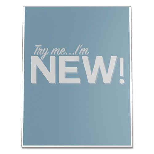 Image of deflecto® 69701 Classic Image Slanted Sign Holder, Portrait, 8.5 x 11 Insert, Clear
