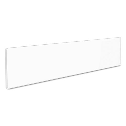 Image of deflecto® DEF587501 Superior Image Cubicle Nameplate Sign Holder, 8.5 x 2 Insert, Clear