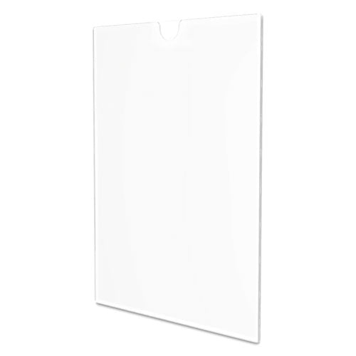 Image of deflecto® DEF588601 Superior Image Cubicle Sign Holder, 8.5 x 11 Insert, Clear