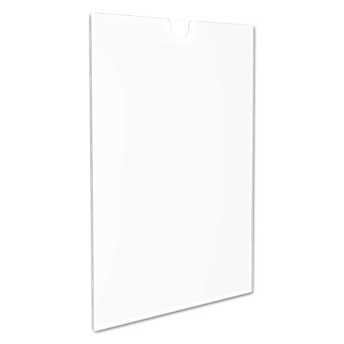 Image of deflecto® DEF588601 Superior Image Cubicle Sign Holder, 8.5 x 11 Insert, Clear