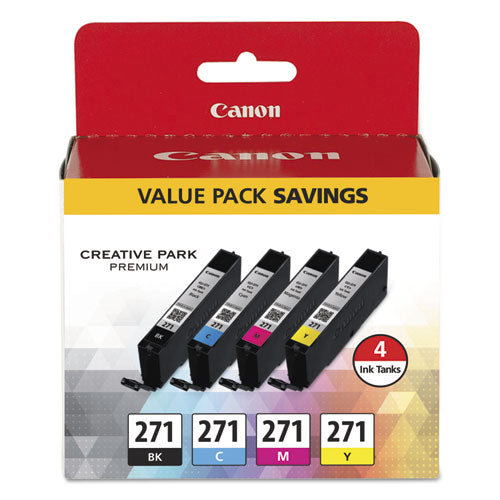 Image of Canon® 0390C005 0390c005 (cli-271) Ink, Black/cyan/magenta/yellow