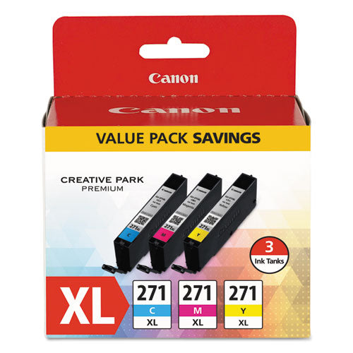 Image of Canon® 0337C005 0337c005 (cli-271xl) High-Yield Ink, Cyan/magenta/yellow