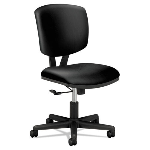 Image of HONÂ® Volt Series Leather Task Chair, Supports Up To 250 Lb, 18" To 22.25" Seat Height, Black