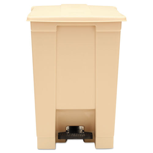 Image of Rubbermaid® Commercial FG614400BEIG Indoor Utility Step-On Waste Container, 12 gal, Plastic, Beige